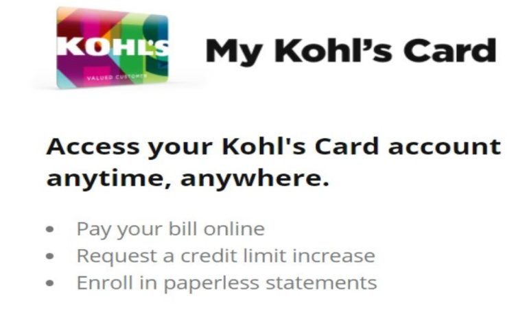 How do I access MyKohlsCard Account