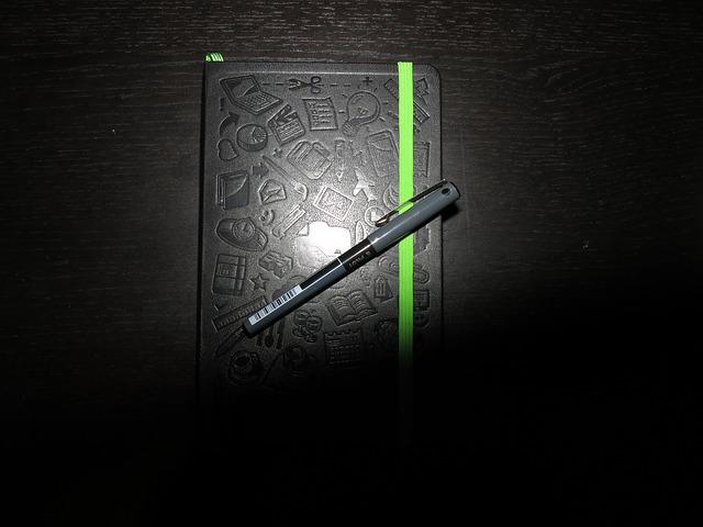 best black paper notebook