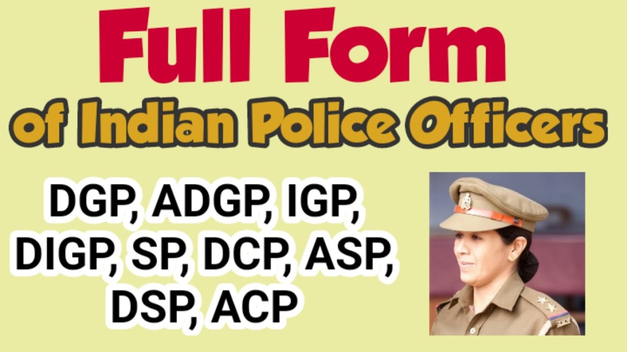 What is the full form of DGP, DSP, SP, ASP, ACP?