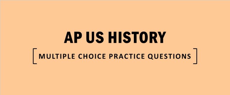 AP VS Multiple Choice History – Multiple Choice Study