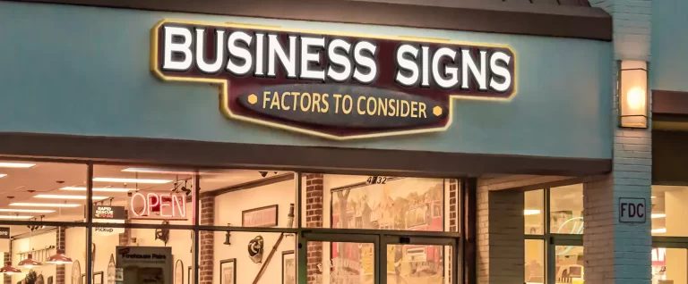 The importance of effective signage for businesses