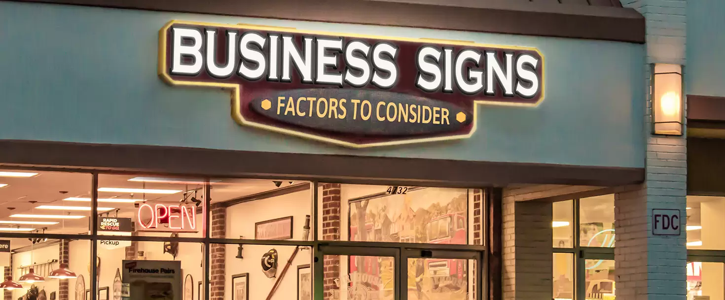 The importance of effective signage for businesses