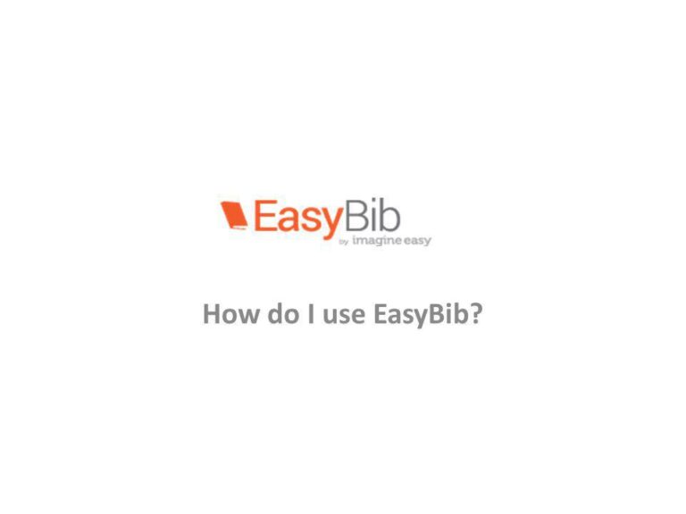 Easybib: The Key to Your Future