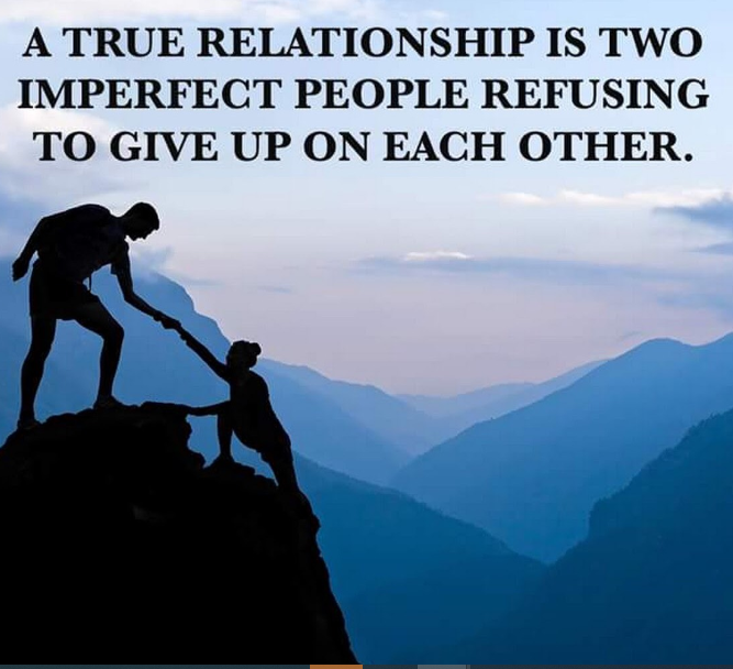 A True Relationship is Two Imperfect People Refusi – Tymoff